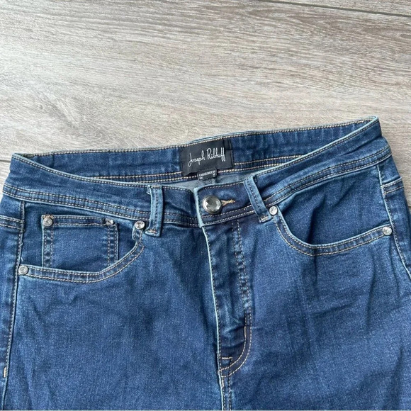 Joseph Ribkoff Paisley Embroidered Stretchy Skinny  Jeans - Picture 2 of 15